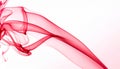 Red Smoke abstract white background. Royalty Free Stock Photo