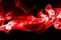 Red Smoke on black background. fire design and abstract art
