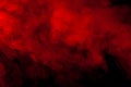 Red smoke on a black background for wallpaper Royalty Free Stock Photo