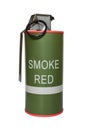 Red smoke grenade m18 Royalty Free Stock Photo