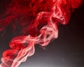 A red smoke trail Royalty Free Stock Photo