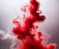 A red smoke trail Royalty Free Stock Photo