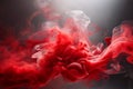 A red smoke trail Royalty Free Stock Photo