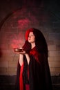 Red smoke and vampire Royalty Free Stock Photo