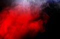 Red Smokey fog background.