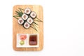 red snapper maki sushi- japanese food style Royalty Free Stock Photo