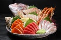 Red Snapper Sashimi Combo Plate Royalty Free Stock Photo