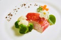 The red snapper with vegetable. Shallow dof. Royalty Free Stock Photo