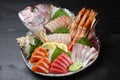Red Snapper Whole Fish Sashimi Combo Plate Royalty Free Stock Photo