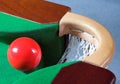 A red snooker ball Royalty Free Stock Photo