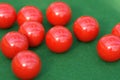 Red snooker balls