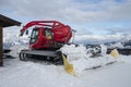 Red snowcat snow dub Royalty Free Stock Photo