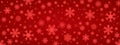 Red snowflake background with transparent snowflakes - for stock Royalty Free Stock Photo