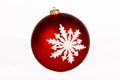 Red snowflake ornament