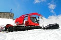 Red snowgroomer Royalty Free Stock Photo