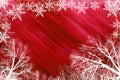Red snowy background