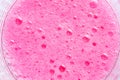 Red soda bubbles , texture bubbles pink In the glass background Royalty Free Stock Photo