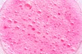 Red soda bubbles , texture bubbles pink In the glass background Royalty Free Stock Photo