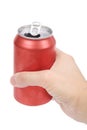 Red soda can Royalty Free Stock Photo