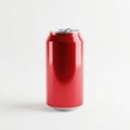 Red soda can isolated on white background isolated on white background Royalty Free Stock Photo