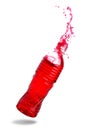 Red soda splashing Royalty Free Stock Photo