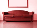 Red sofa Royalty Free Stock Photo