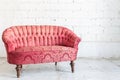 Red sofa couch Royalty Free Stock Photo