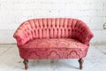 Red sofa couch Royalty Free Stock Photo