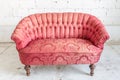 Red sofa couch Royalty Free Stock Photo