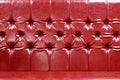 Red sofa leather as texture background Royalty Free Stock Photo