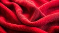 Red soft fabric texture. feeling of warmth and comfort Royalty Free Stock Photo