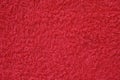 Red soft textile fluffy towel texture material