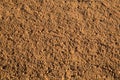 Red soil ground in baseball practice field