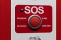 Red sos help button Royalty Free Stock Photo