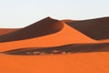 Red Sossusvlei dunes Royalty Free Stock Photo