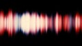 Red sound wave and audio equalizer effect background. Red sound wave of noise on black background. Royalty Free Stock Photo