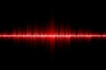 Red sound wave background Royalty Free Stock Photo