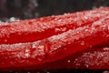 Red sour sugar coated candy Royalty Free Stock Photo