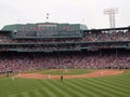 Red Sox Pitcher Tim Wakefield throws a pitch to an Oakland Athletic batter Royalty Free Stock Photo