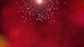 Red space activity with many little stars, modern 3d render abstraction, computer generated Royalty Free Stock Photo