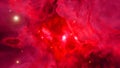 red space dark nebula galaxy in deep space and beauty of universe