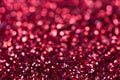 Red sparkle background. bright and festive. St. Valentine`s concept of greeting. Macro photo Royalty Free Stock Photo