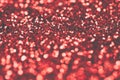 Red sparkle background. bright and festive. St. Valentine`s concept of greeting. Macro photo Royalty Free Stock Photo