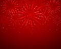 Red sparkle fireworks Royalty Free Stock Photo