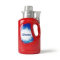 Red sparkleclean detergent bottle isolated on white background Royalty Free Stock Photo
