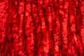 Red Sparkling Lights Festive background with texture. Abstract Christmas twinkled bright bokeh. Red glitter texture Royalty Free Stock Photo