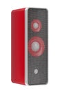 Red speaker on white Royalty Free Stock Photo