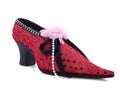 Red speckles shoe Royalty Free Stock Photo