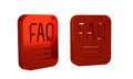 Red Speech bubble with text FAQ information icon isolated on transparent background. Circle button with text FAQ. Royalty Free Stock Photo