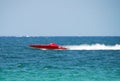 Red speedboat Royalty Free Stock Photo